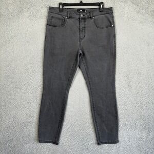 Under 510 Jeans Mens 33X27 Gray Slim Tapered Leg Stretch 5 Pockets Denim EUC